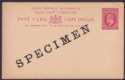 Click for more photos and details Gold Coast 1903 KEVII SPECIMEN Overprint 1d Red Postal Stationery Postcard