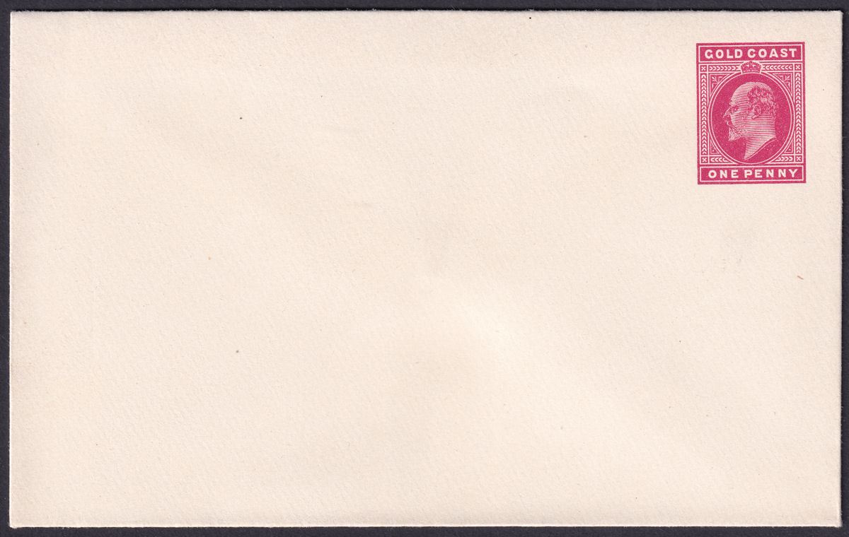 Gold Coast 1904 KEVII 1d Red Postal Stationery Cover Unused