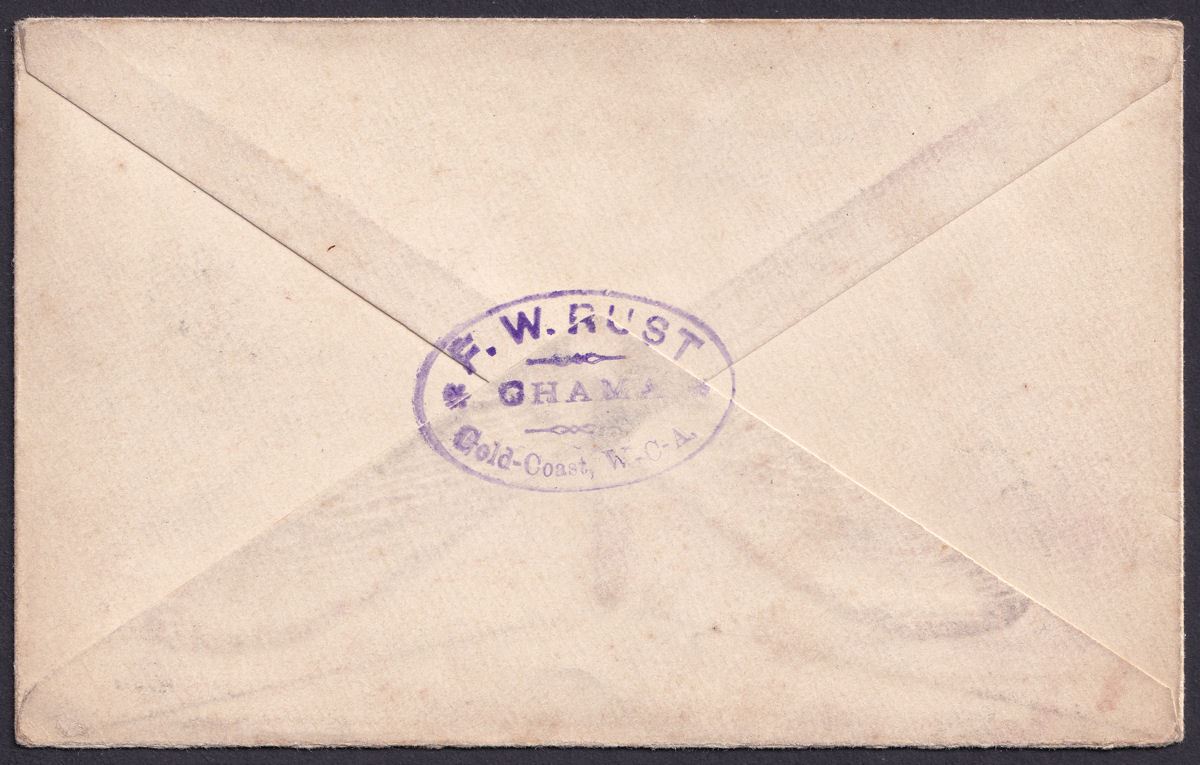 Gold Coast 1905 KEVII 1d Red Postal Stationery Cover Used with SEKONDI Postmark