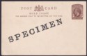 Gold Coast KGV SPECIMEN Overprint 1d Brown Postal Stationery Postcard Unused