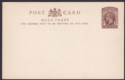 Gold Coast KGV 1d Deep Brown Postal Stationery Postcard Unused