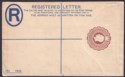 Gold Coast KGV 3d Embossed Registered Postal Stat Cover Unused Size G