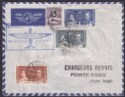 Click for more photos and details Gold Coast 1937 KGV 6d, KGVI Coronation Set on Senegal-Congo First Flight Cover