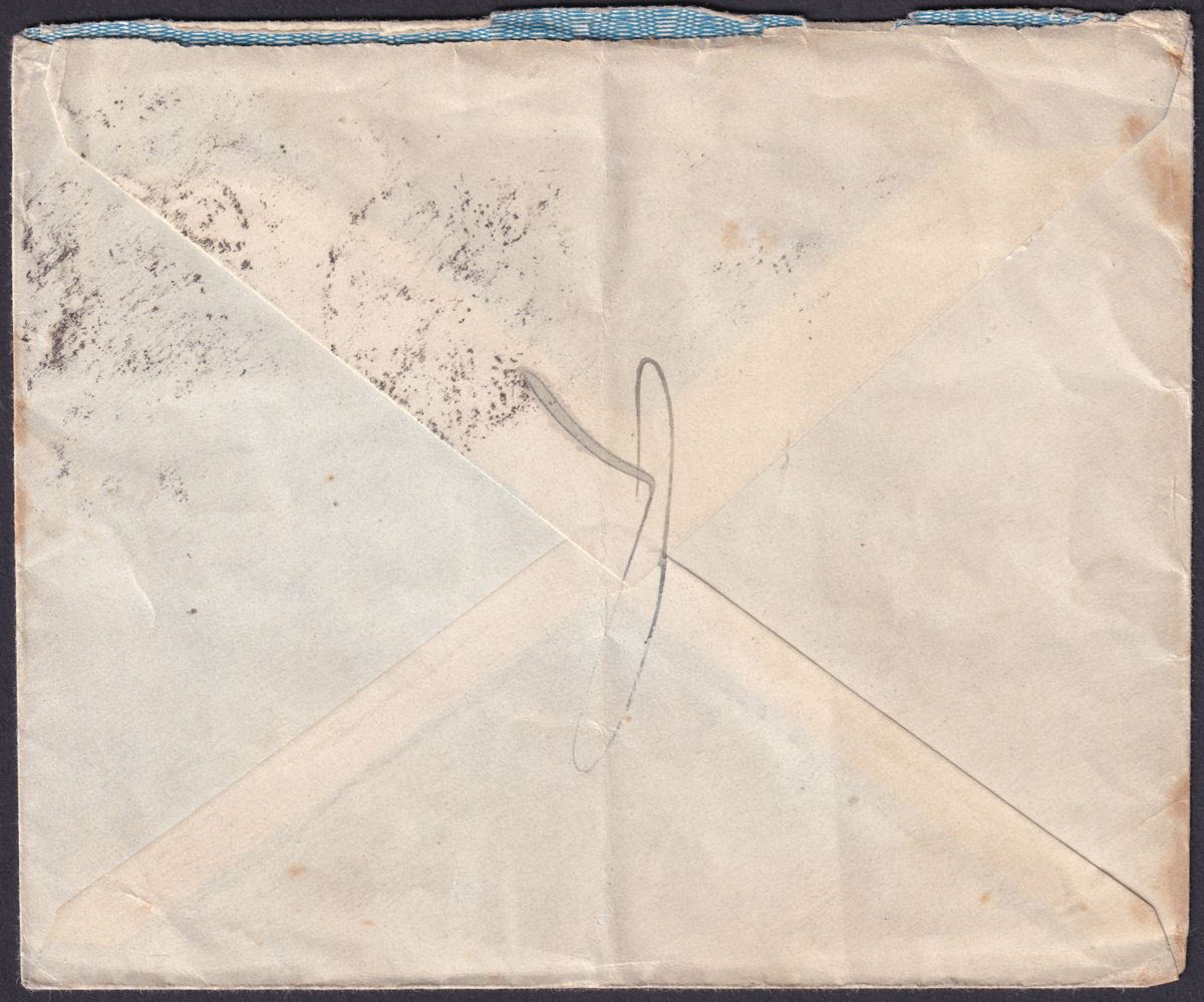 Gold Coast 1938 KGVI 1sh, 3d Airmail Cover DUNKWA to UK w GB Postage Due 2sh6d
