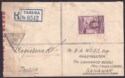 Click for more photos and details Gold Coast 1940 KGVI 6d Used on Registered Cover TARKWA to India with Censor
