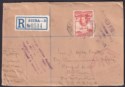 Click for more photos and details Gold Coast 1939 KGVI 9d Used on Registered Cover to USA w Censor & Customs Duty