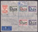 Click for more photos and details Gold Coast 1945 KGVI Christiansborg Pt Set to 10sh on Regd Cover SEKONDI to UK