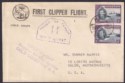 Click for more photos and details Gold Coast 1941 KGVI 2sh x2 Used on First Clipper Flight Cover to USA w Censor