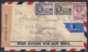 Click for more photos and details Gold Coast 1941 KGVI 2sh, 1sh, 6d Used on First Flight Cover to USA with Censor