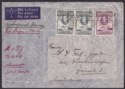 Click for more photos and details Gold Coast 1939 KGVI 6d, 2d x2 Used Airmail Cover SEKONDI to Zurich, Switzerland
