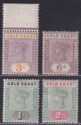Click for more photos and details Gold Coast 1898 Queen Victoria Part Set to 2sh Mint SG29-32 cat £87