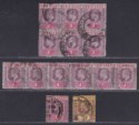 Click for more photos and details Gold Coast 1902-09 King Edward VII 1d Selection inc Multiples + 3d Used