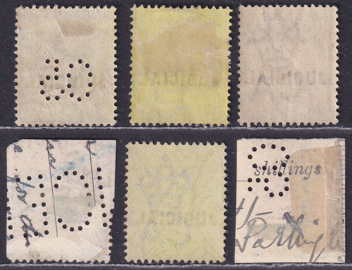 Gold Coast 1899-1903 QV-KEVII Revenue Judicial Overprint Selection to 10sh Used