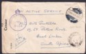 Gold Coast 1942 Unstamped Active Service Cover to Sth Africa w FPO 106 + Censor