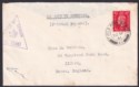 Gold Coast 1941 KGVI 1d Active Service Cover to UK w FPO 45 Postmark + Censor