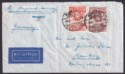 Gold Coast 1939 KGVI Christiansborg 9d, 1d Used Cover KUMASI to Hamburg, Germany