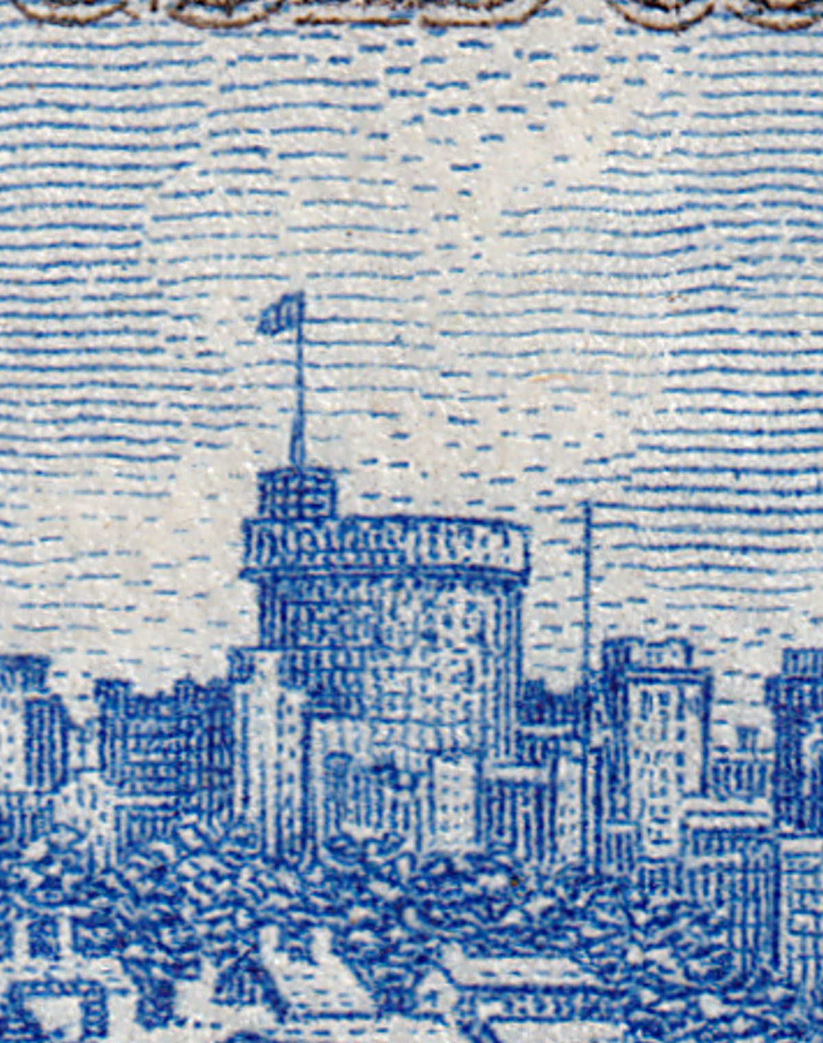 Gold Coast 1935 KGV Silver Jubilee 1d Variety Extra Flagstaff Mint SG113a MARKS