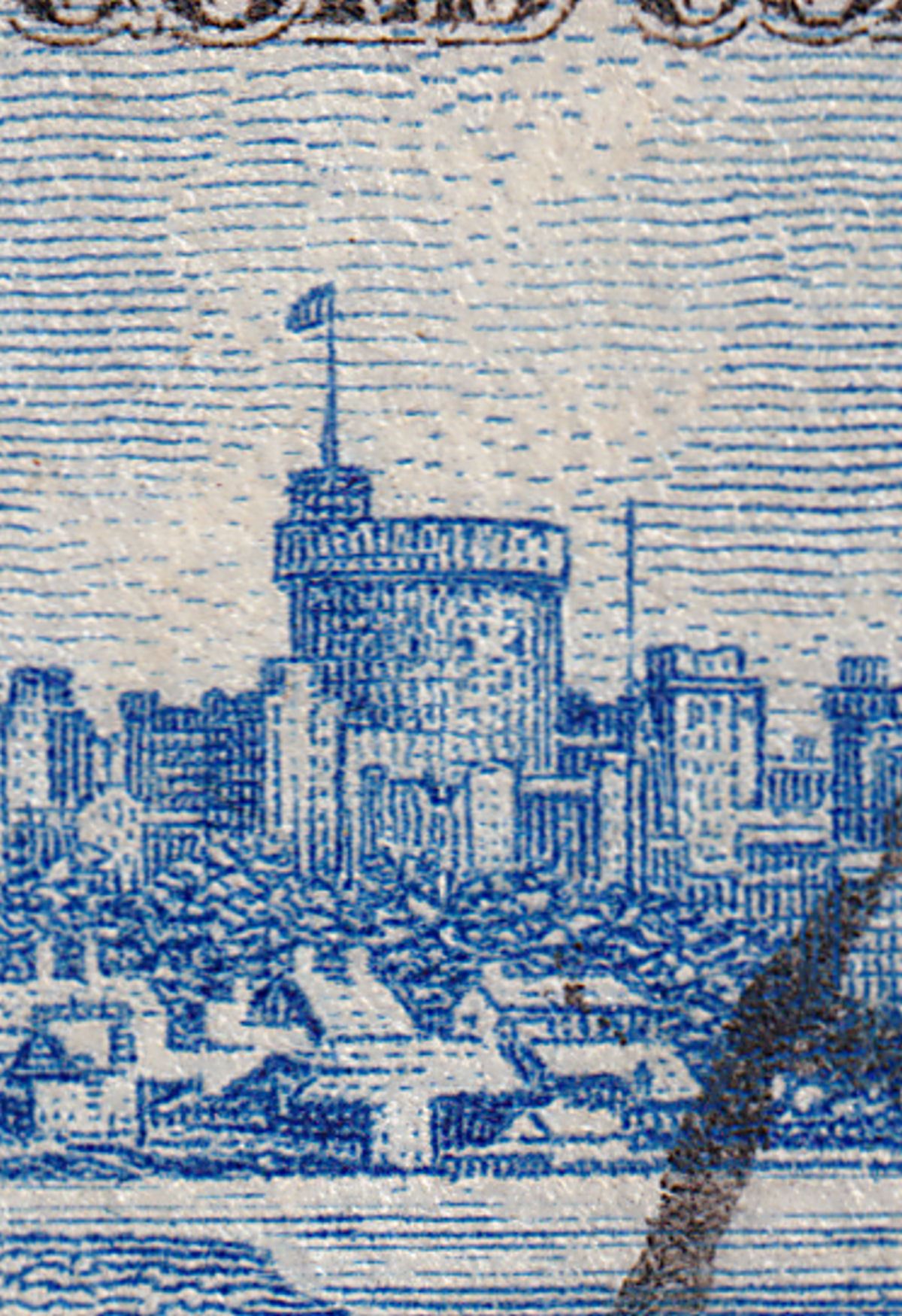 Gold Coast 1935 KGV Silver Jubilee 1d Variety Extra Flagstaff Used SG113a c£130