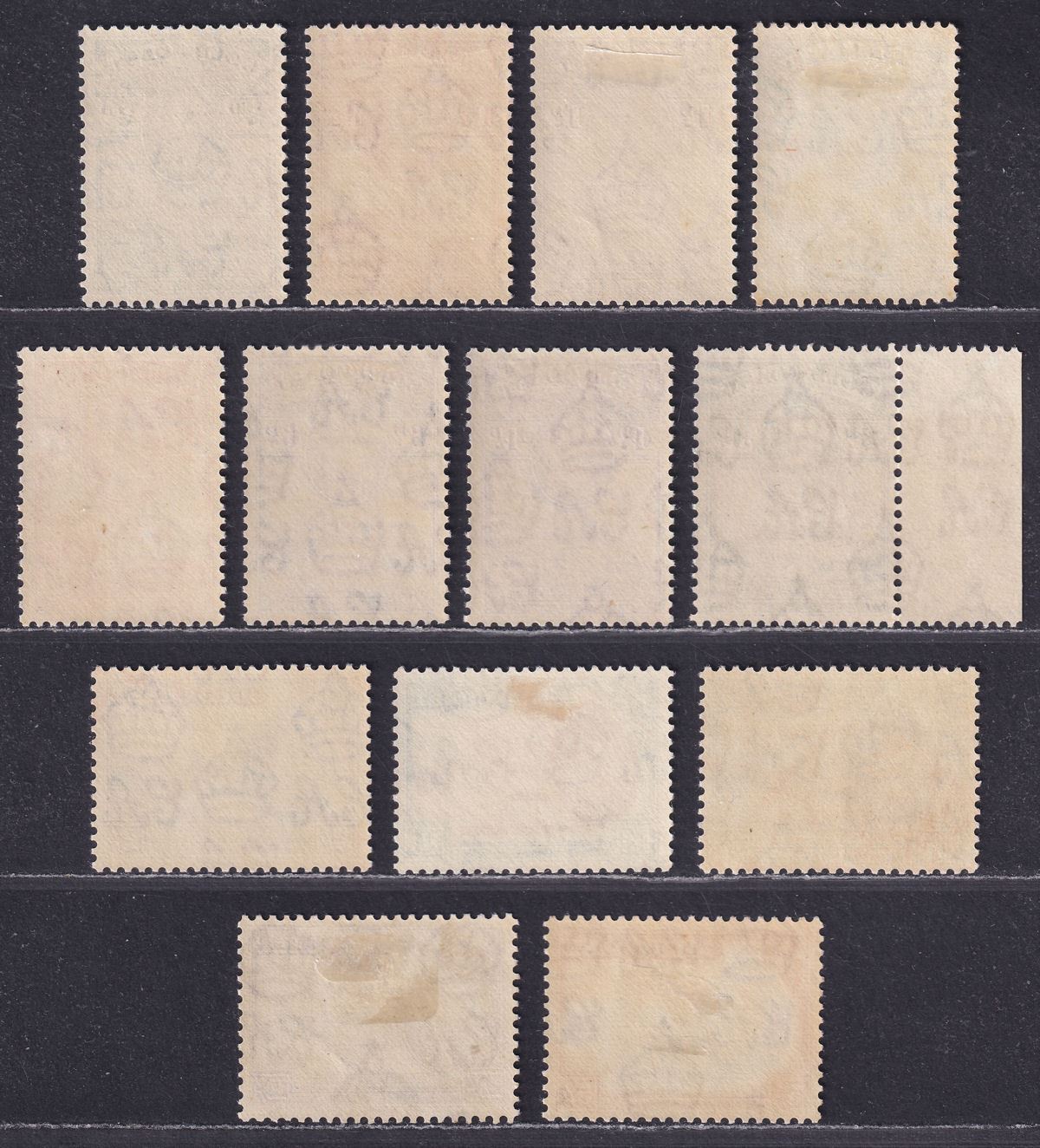 Gold Coast 1938 KGVI Christiansborg Set Mint SG120a-132 cat £40