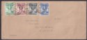 Gold Coast 1938 KGVI Christiansborg 3d, 2d, 1d, ½d First Day Cover INSU to UK