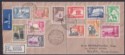 Gold Coast 1948 KGVI Definitives Set Used on Registered First Day Cover