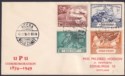 Gold Coast 1949 KGVI 75th Anniv of UPU First Day Cover Used ACCRA to Edinburgh