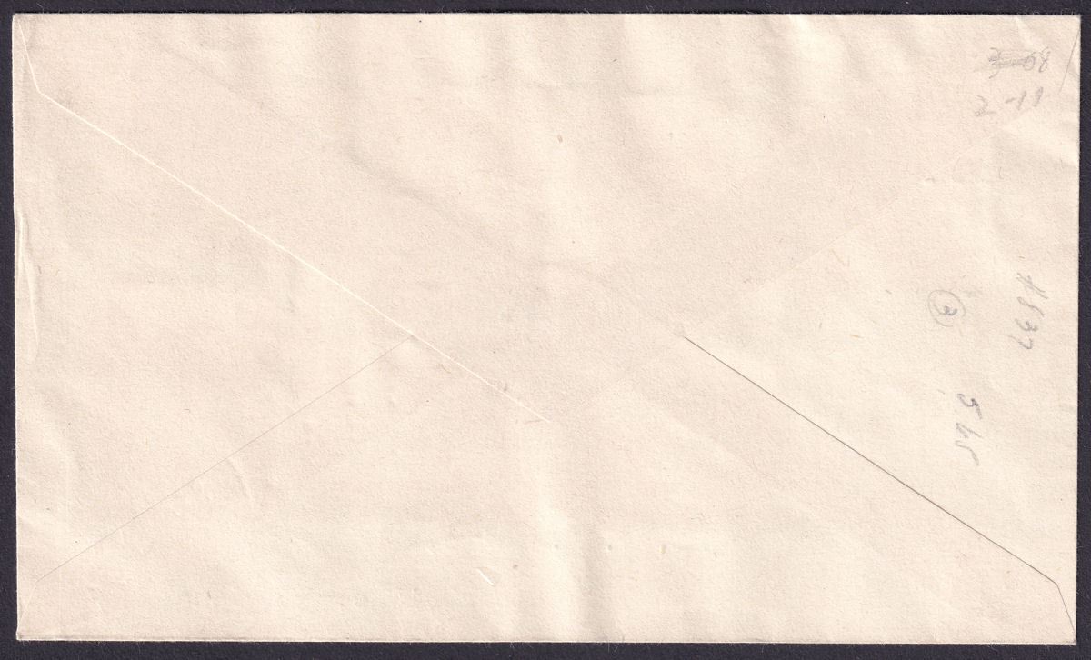 Gold Coast 1954 QEII Definitives Set to 10sh Used on First Day Cover to UK