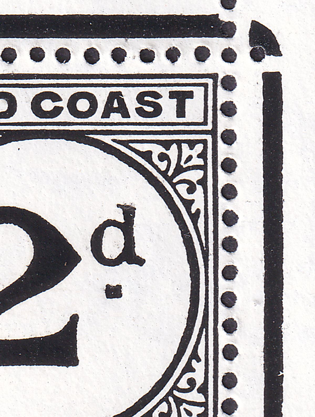 Gold Coast 1951 KGVI Postage Due 2d Black Sheet of 60 with varieties Mint SG D5