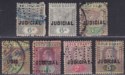 Click for more photos and details Gold Coast 1899-1903 QV-KEVII Revenue Judicial Overprint Selection to 10sh Used
