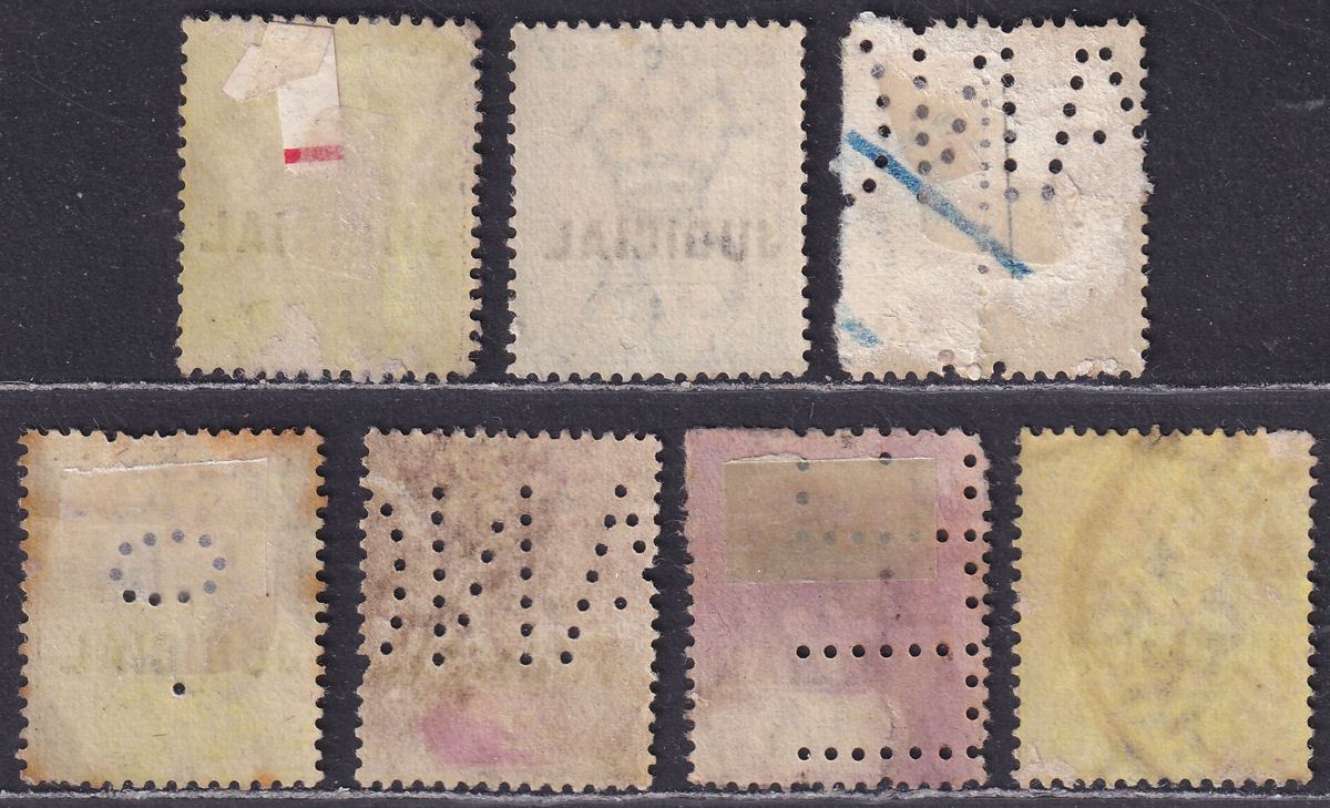 Gold Coast 1899-1903 QV-KEVII Revenue Judicial Overprint Selection to 10sh Used