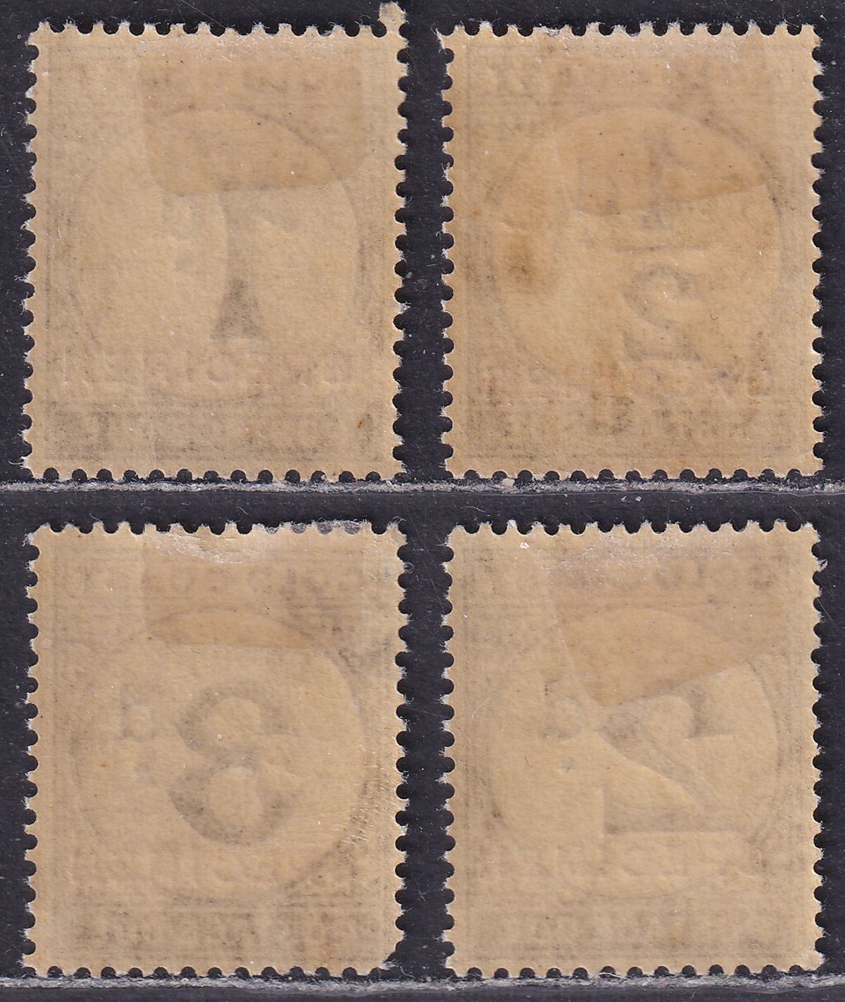 Gold Coast 1923 KGV SPECIMEN Overprint Postage Due Mint Set SG D1s-D4s cat £100
