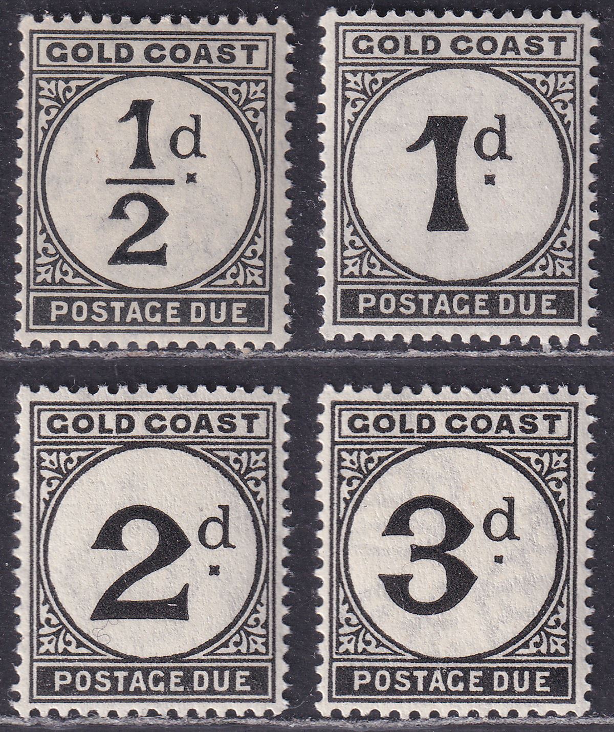 Gold Coast 1923 KGV Postage Due Mint Set SG D1-D4 cat £50