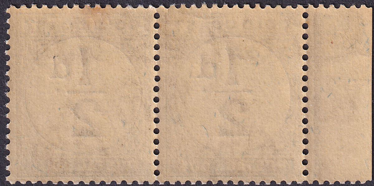 Gold Coast 1923 KGV Postage Due ½d Black Pair Mint SG D1 cat £40