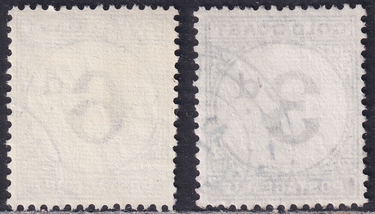 Gold Coast 1951-52 KGVI Postage Due 3d, 6d Used SG D6-D7 cat £56