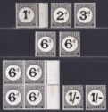Gold Coast 1923-52 KGVI Postage Due Selection to 1sh Mint inc SG D8c