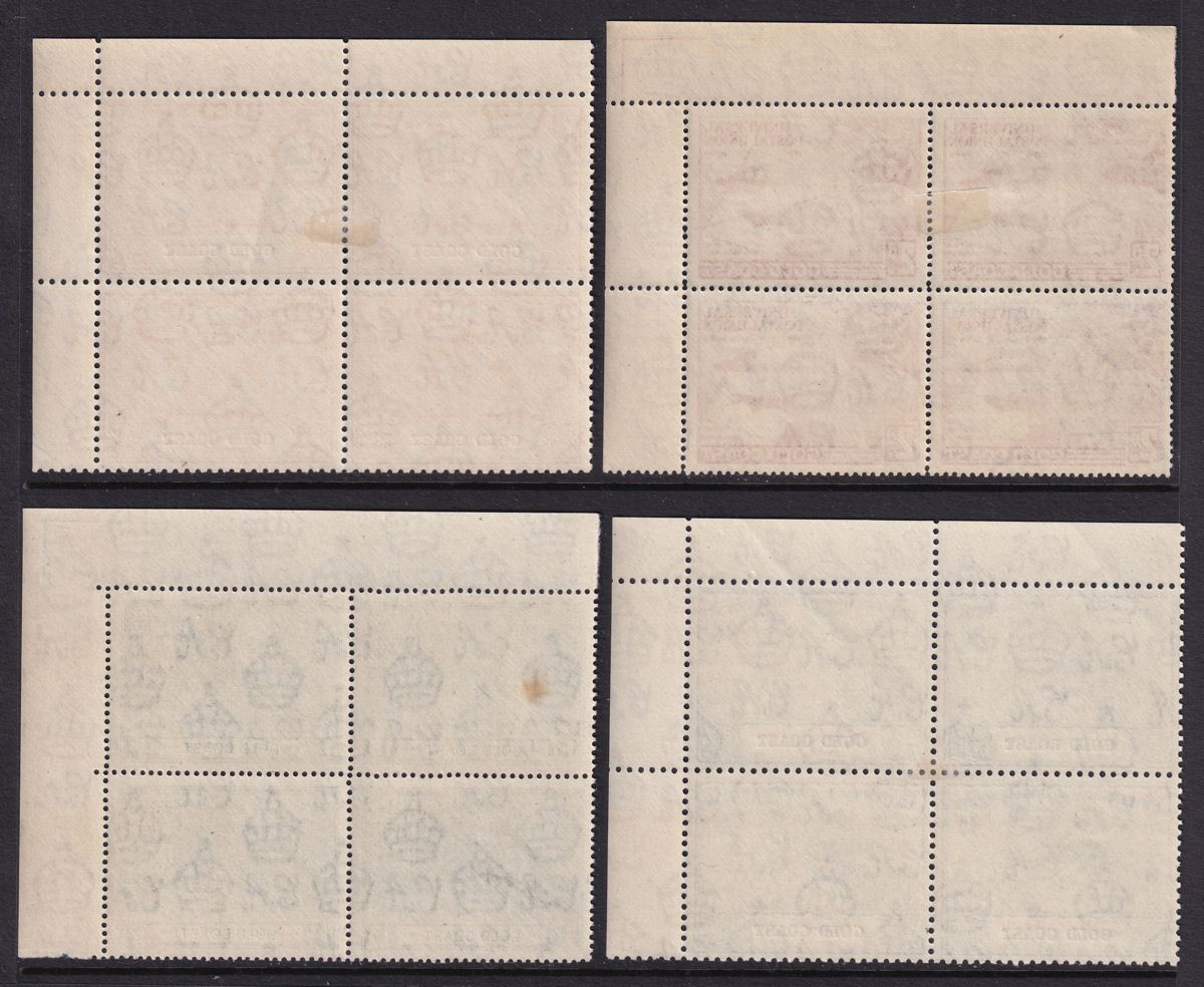 Gold Coast 1949 KGVI 75th Anniv of UPU Block Set Mint SG149-152 cat £16