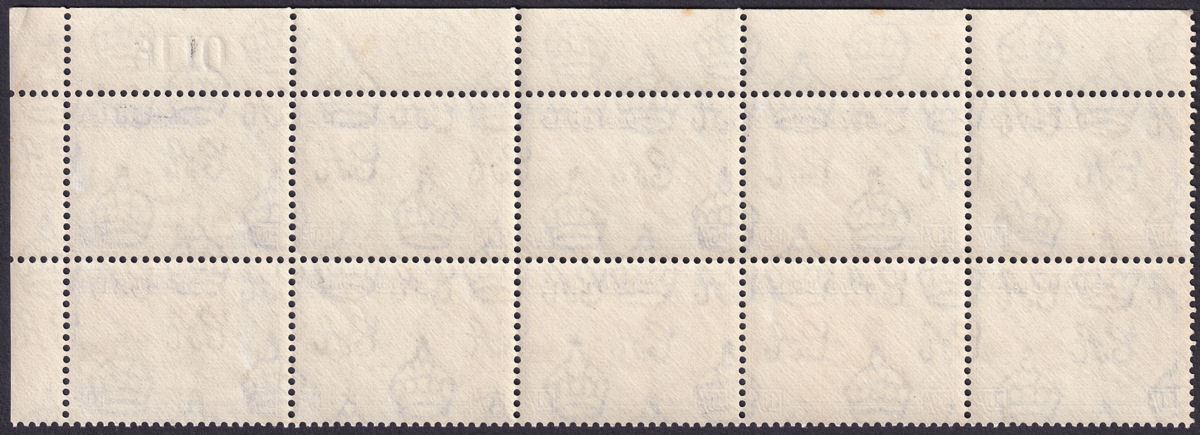 Gold Coast 1940 KGVI Christiansborg Castle 10sh Block of 10 Mint SG132 cat £160