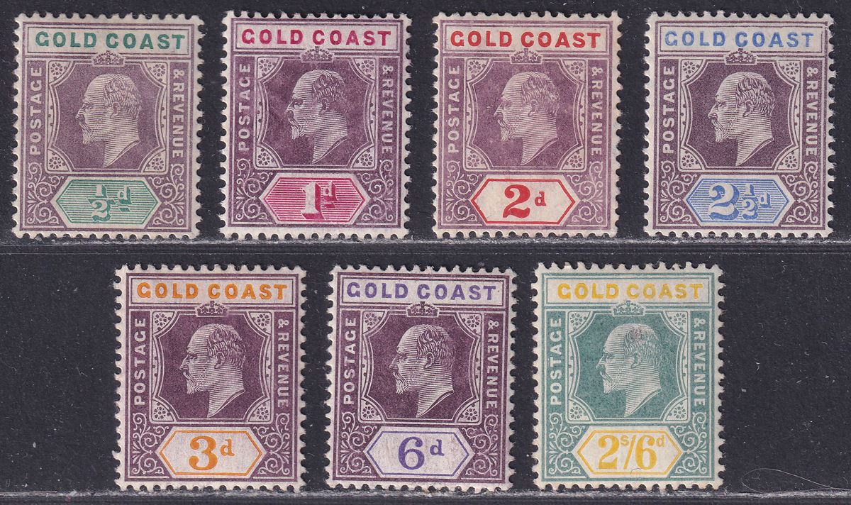 Gold Coast 1904-06 King Edward VII Set Mint SG49-57 cat £225