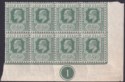 Gold Coast 1907 KEVII ½d Dull Green Plate 1 Block of 8 Mint SG59 cat £112