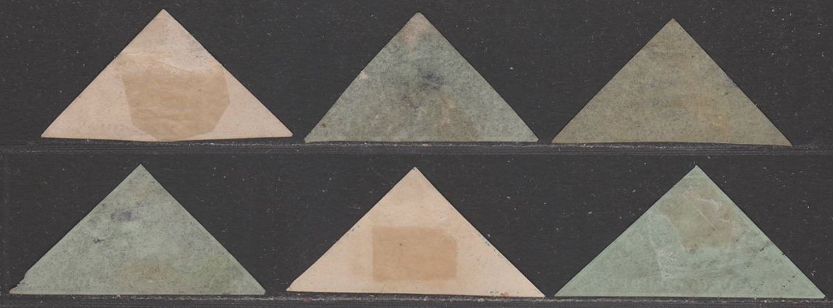 Cape of Good Hope QV Triangle Forgery Selection to 6d "Used"