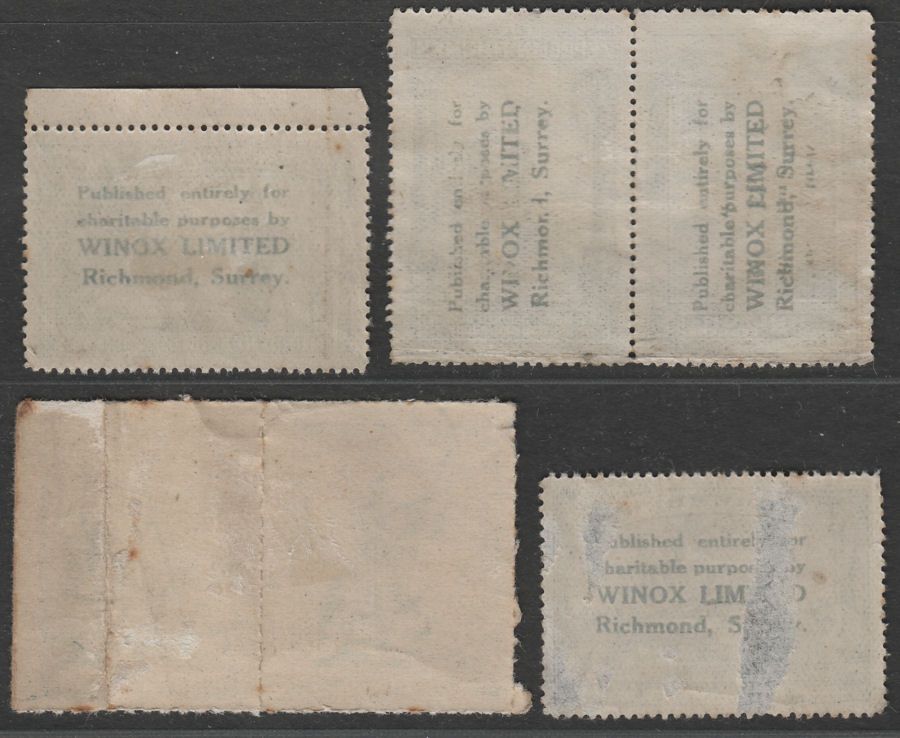 WWI Anti-German Propaganda Labels with 6 different