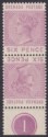 Grenada 1883 QV 6d Mauve Plate 1 Tete-Beche Pair Mint SG34a cat £20