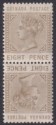Grenada 1883 QV 8d Grey-Brown Tete-Beche Pair Mint SG35a cat £40