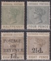 Click for more photos and details Grenada 1883-91 Queen Victoria Selection to 4d Mint