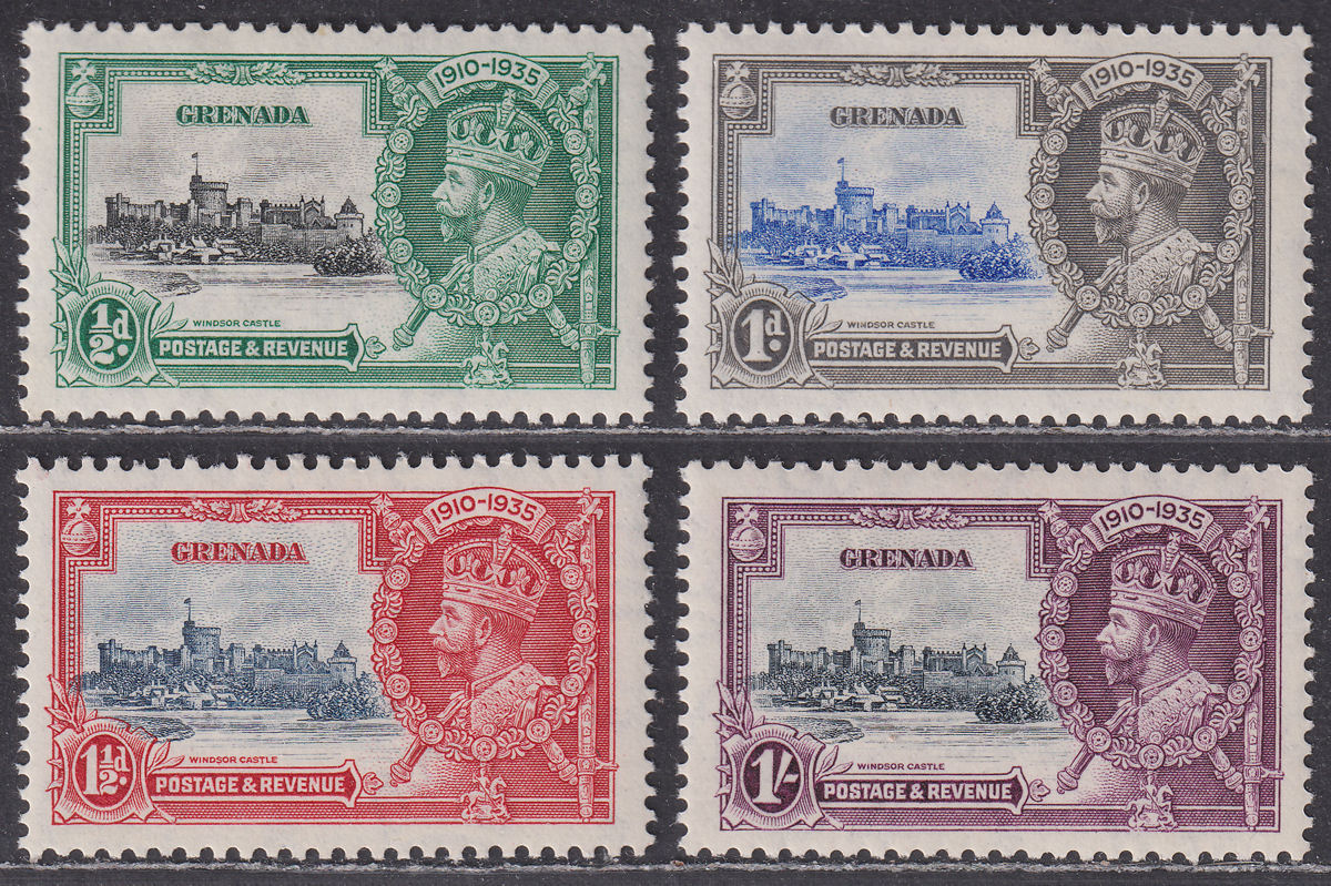 Grenada 1935 KGV Silver Jubilee Set Mint SG145-148 cat £20