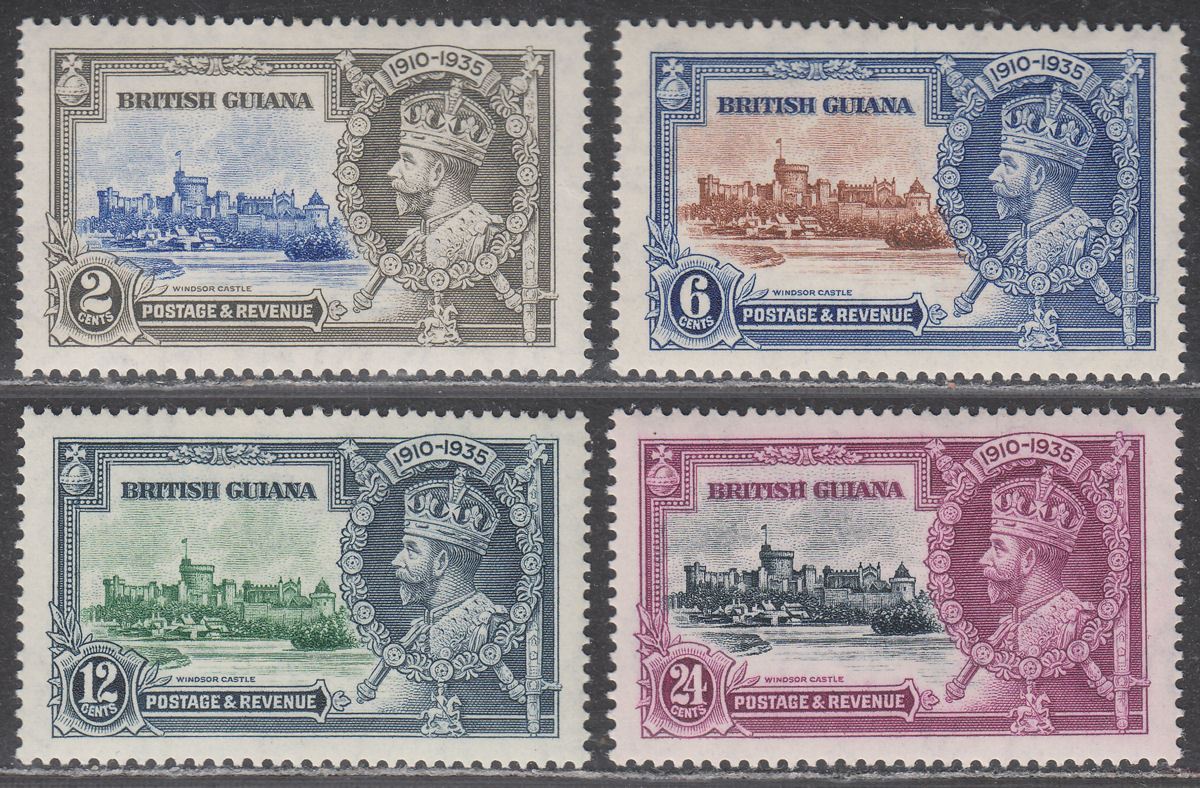 British Guiana 1935 KGV Silver Jubilee Set Mint SG301304 cat £24