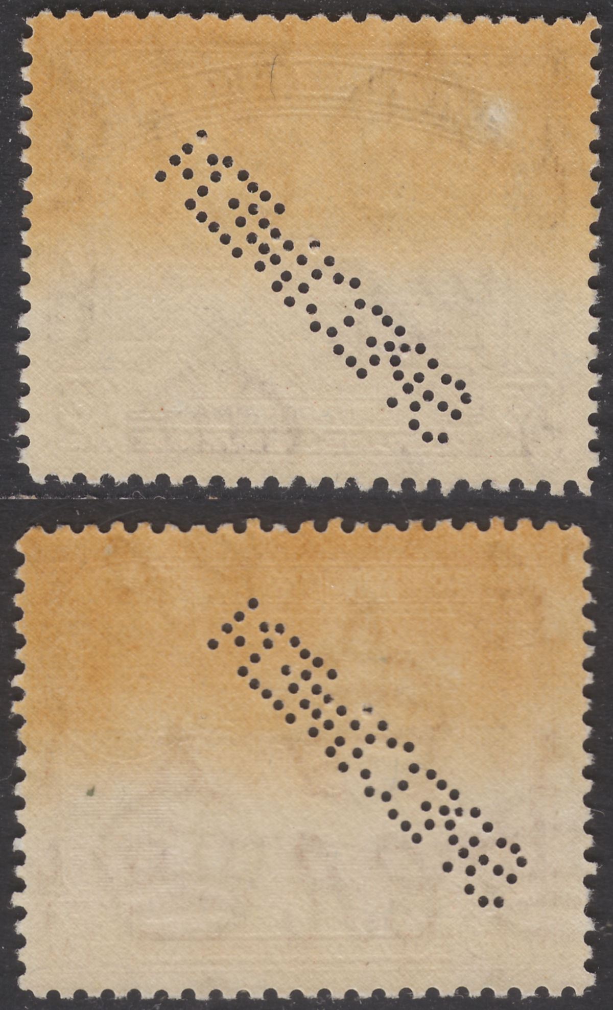 British Guiana 1945 KGVI SPECIMEN Perf $2 Purple, $3 Red-Brown Mint SG318s-319s