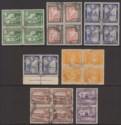 British Guiana 1938 King George VI Part Set Blocks / Pairs to $1 Used