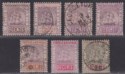 British Guiana 1889 QV Ship Selection to 96c Used + faulty later 48c