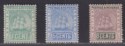 British Guiana 1890-91 Queen Victoria Set Mint SG213-5 cat £21